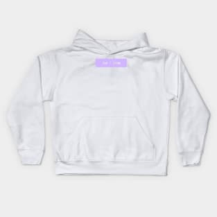 he / him - purple Kids Hoodie